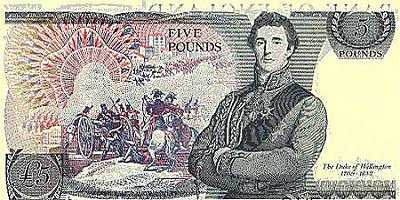 Angleterre (1971-1978)5 Pounds(The Duke of Wellington)